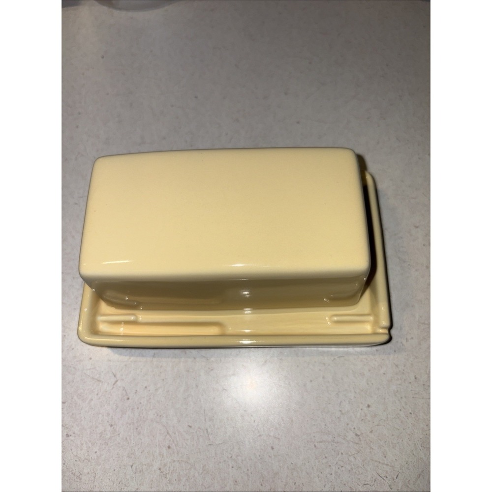 Zero Japan Bee House Ceramic Butter Dish Yellow No Knife